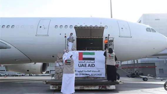 وصول 4 طائرات مساعدات من روسيا وعمان والإمارات والسعودية تصل العريش لنقلها إلى غزة