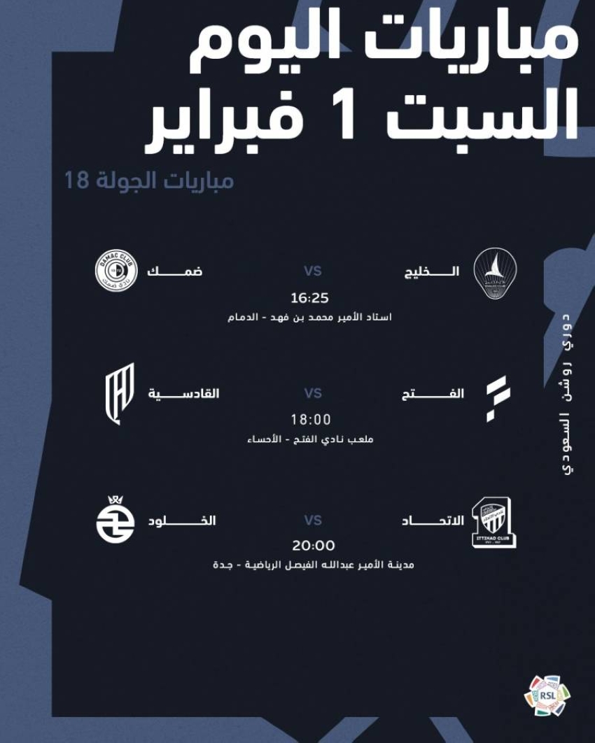 اليوم.-اختتام-الجولة-الـ-18-من-دوري-روشن-بـ-3-مواجهات